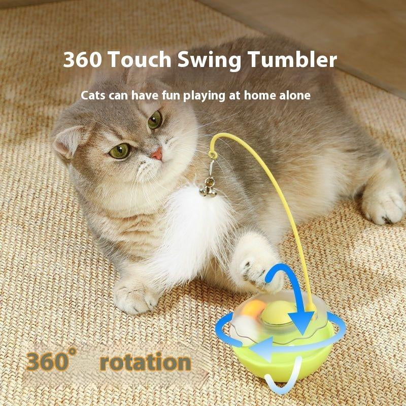Interactive 3-In-1 Cat Toy / Non-Fall Toy Ball / Interactive Toys with Catnip