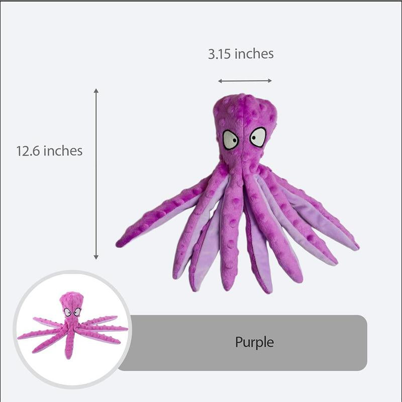 Squeaky Dog Octopus Toy - a Plush Octopus Toy for Pets, without Stuffing, Suitable for Puppies during Teething for Chewing, an Emotional Comfort Toy, and a Companion Toy for Pets.
