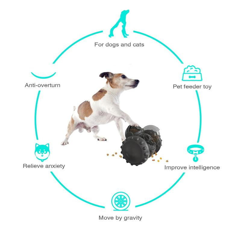 Dog Tumbler Interactive Toys Increases Pet IQ Slow Feeder Labrador French Bulldog Swing Training Food Dispenser