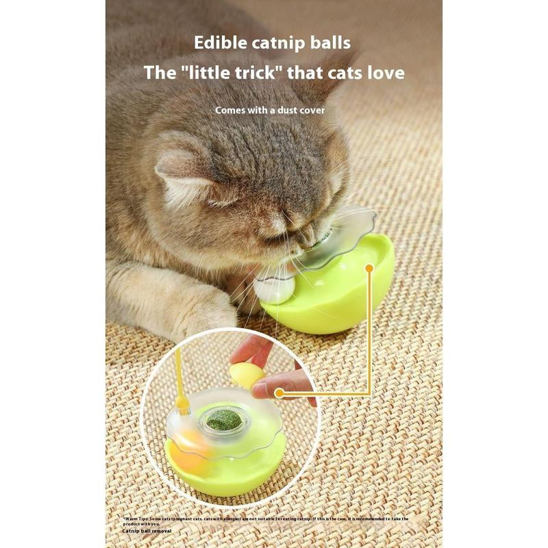 Interactive 3-In-1 Cat Toy / Non-Fall Toy Ball / Interactive Toys with Catnip