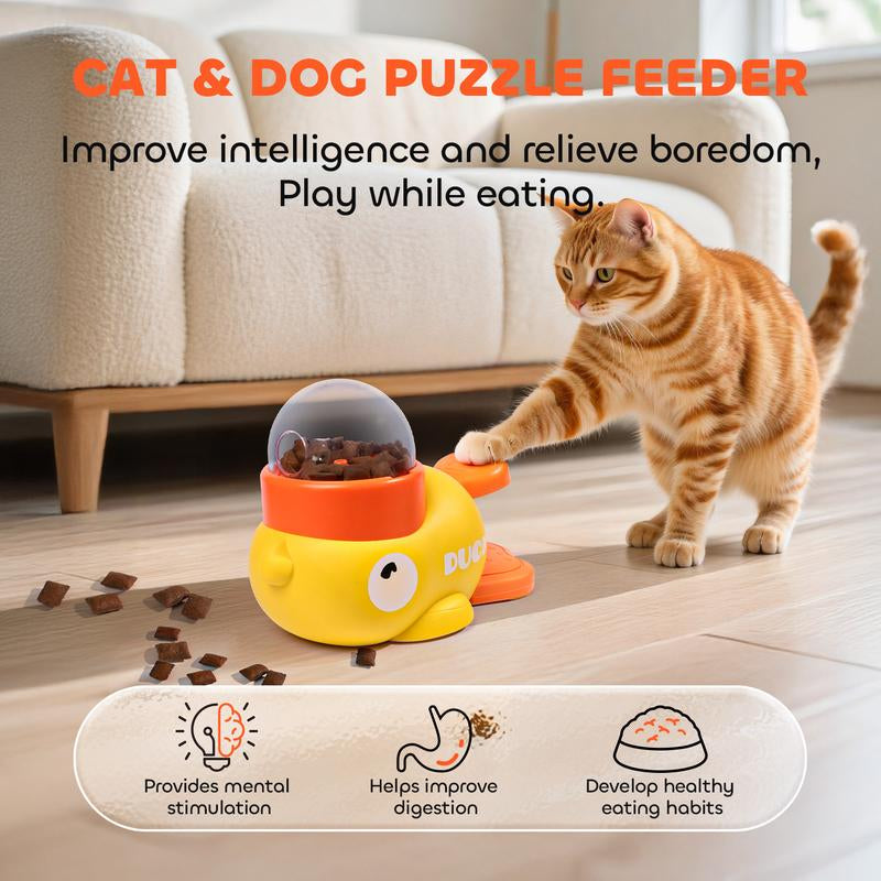 Txfny Interactive Dog Treat Dispenser, Puzzle Feeder Dog, Duck Pet Feeder for Healthy Eating, Interactive Treat Dispenser Toy for Dogs and Cats