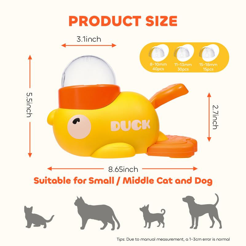 Txfny Interactive Dog Treat Dispenser, Puzzle Feeder Dog, Duck Pet Feeder for Healthy Eating, Interactive Treat Dispenser Toy for Dogs and Cats