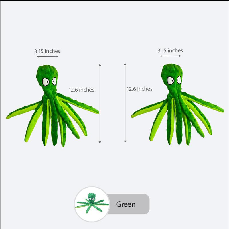 Squeaky Dog Octopus Toy - a Plush Octopus Toy for Pets, without Stuffing, Suitable for Puppies during Teething for Chewing, an Emotional Comfort Toy, and a Companion Toy for Pets.