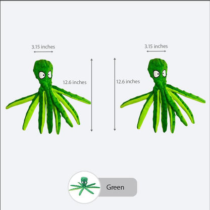 Squeaky Dog Octopus Toy - a Plush Octopus Toy for Pets, without Stuffing, Suitable for Puppies during Teething for Chewing, an Emotional Comfort Toy, and a Companion Toy for Pets.