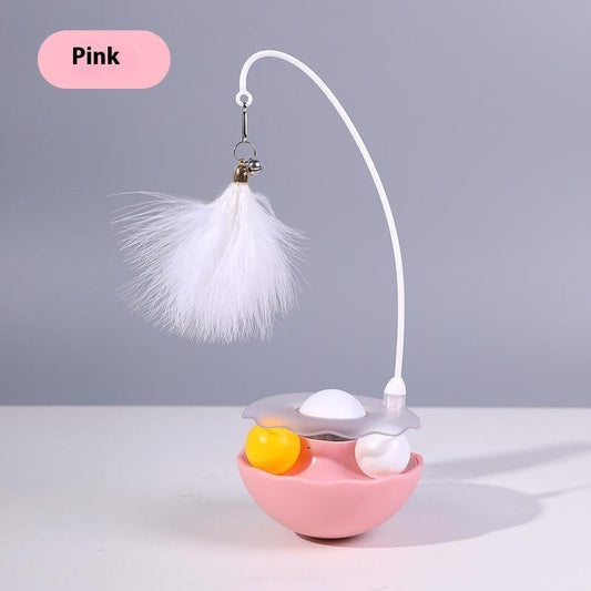 Interactive 3-In-1 Cat Toy / Non-Fall Toy Ball / Interactive Toys with Catnip